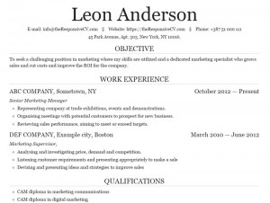 bpo sample resume