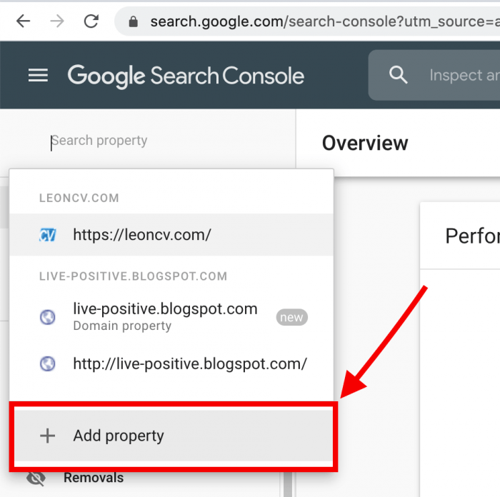 Add google property 