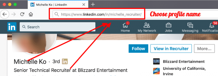Choose good profile name - Linkedin profile optimization